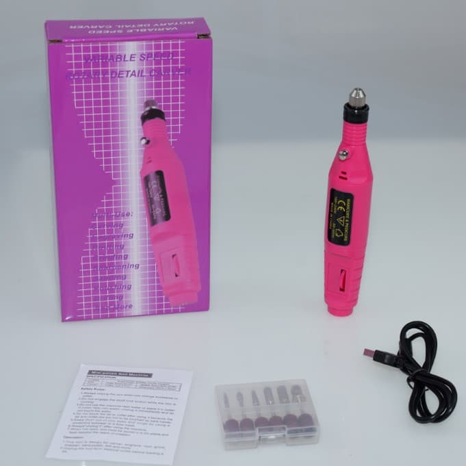 USB Electric Nail Drill for Manicure, Stable Speed Polishing and Grinding, Easy Operation, Nail File Machine