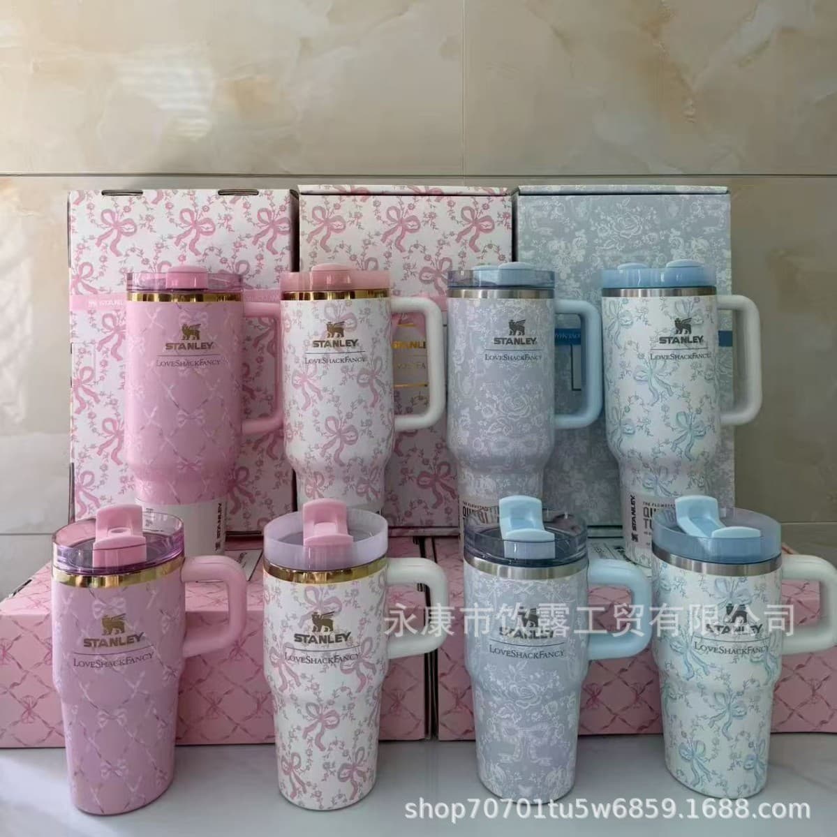 Hot-Selling Wholesale Product from the Source Factory: Stanley Collaboration Loveshackfancy Stainless Steel Thermos Cup Limited Edition Cup