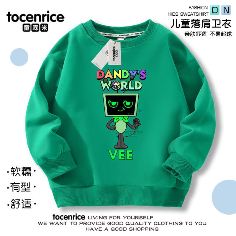 2024 New Dandy's World Kids Hoodie Spring/Autumn Long-Sleeve Children's Top