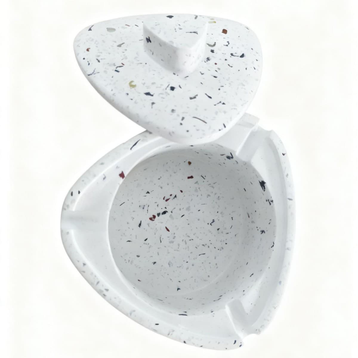 Creative concrete ashtray, light luxury, modern minimalist, personalized cross-border cement ashtray for hotels and homestays, terrazzo