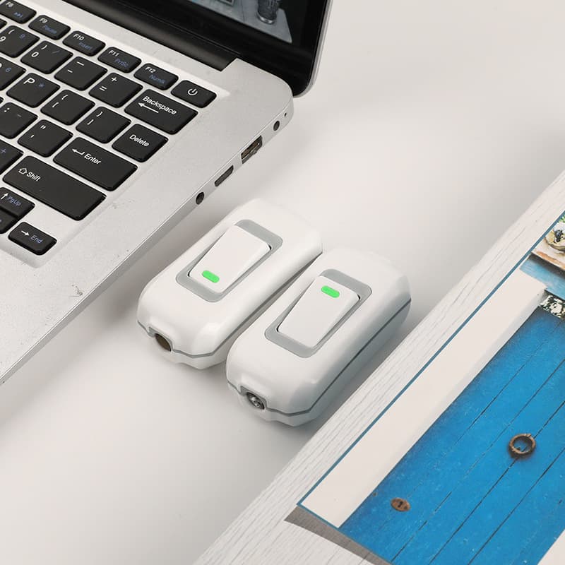 Bedside Switch Dual-Color Gray White Dual Output Wiring Switch Small Appliance Switch Button Bedside Switch