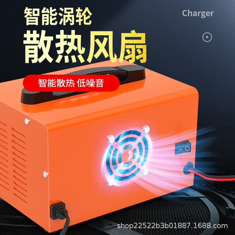 Car Battery Charger 12V 24V Automatic High Power Charger for Automotive Lead-Acid and Motorcycle Batteries