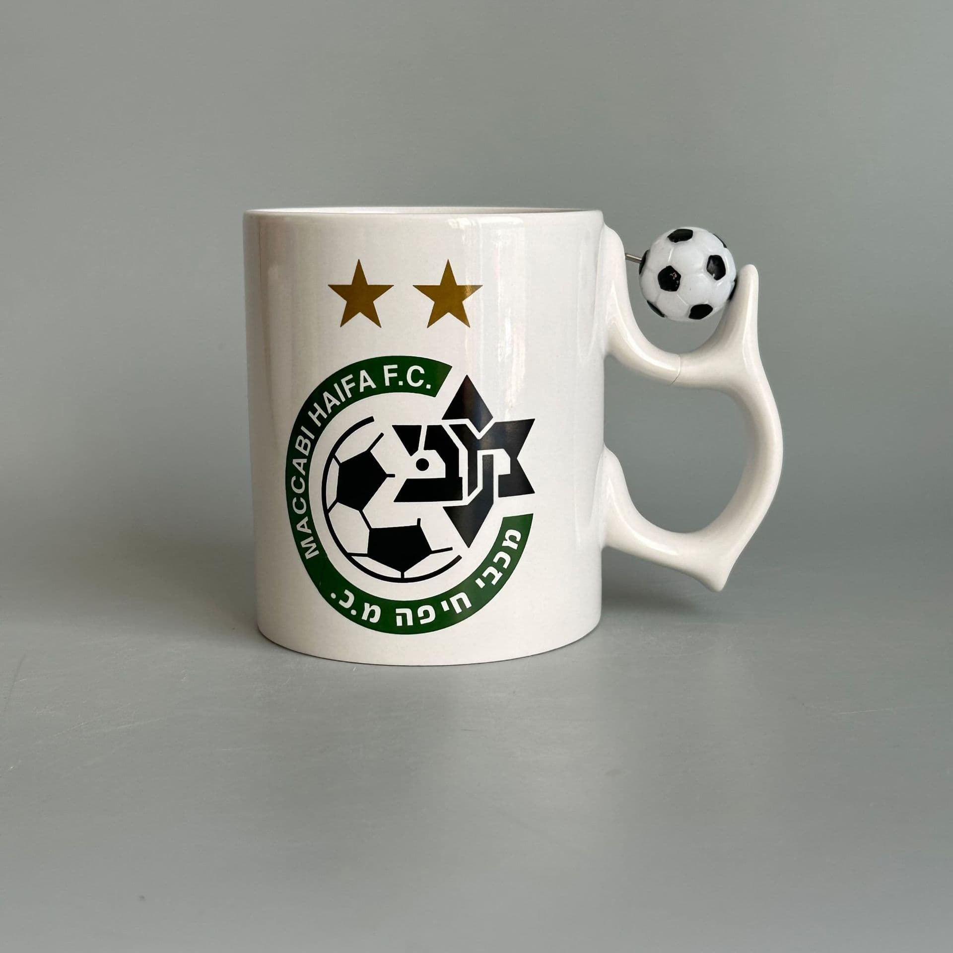 11oz Soccer Football Mug Custom Logo Rotating Soccer Event World Cup Souvenir Football Ceramic Mug