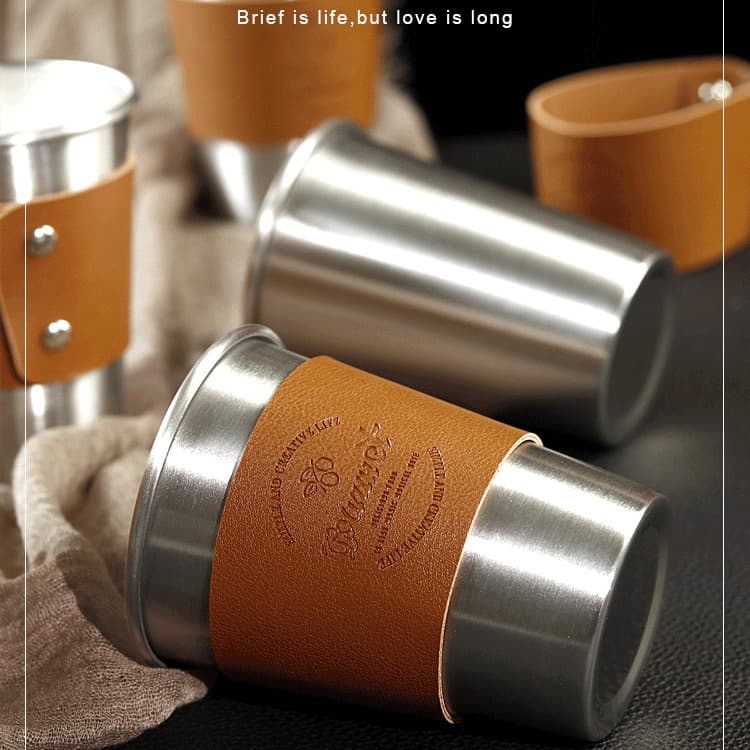 Industrial Style Stainless Steel Cup, Home Water Cup, Creative Personalized Trendy Nordic Ins Simple Beer Mug Coffee Cup