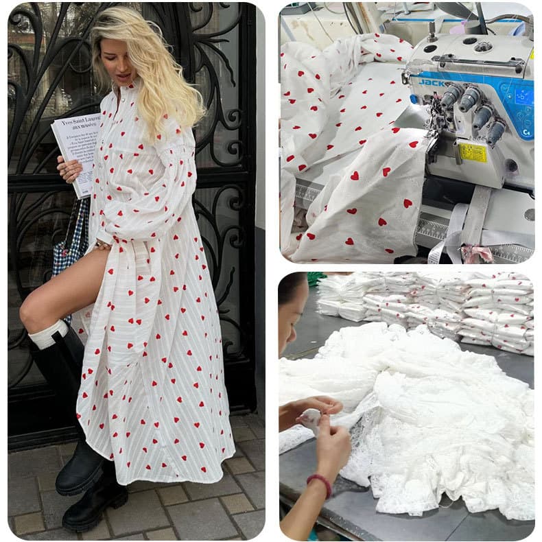 Women's dress customization, pattern making, sample making, small batch OEM/ODM, garment processing, small order customization