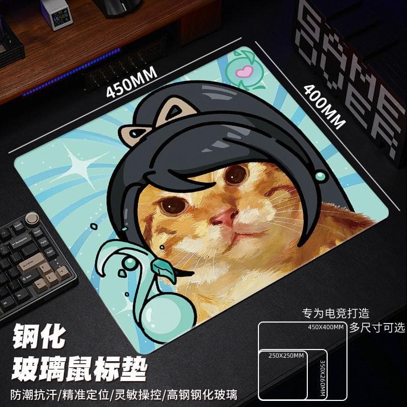 Upgraded photovoltaic glass mouse pad, e-sports desktop mouse pad, game-specific FPS essential mouse pad, waterproof