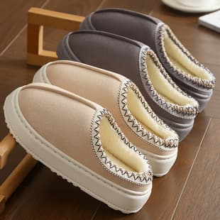 New Cotton Slippers Men Warm Home Use Winter Indoor Household Autumn Winter Women Anti-Slip Thick Sole Slippers Women