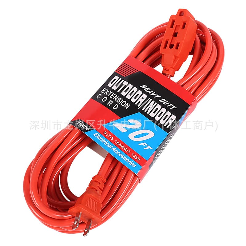 European/American Standard Extension Cord, Braided Cable Special Connection