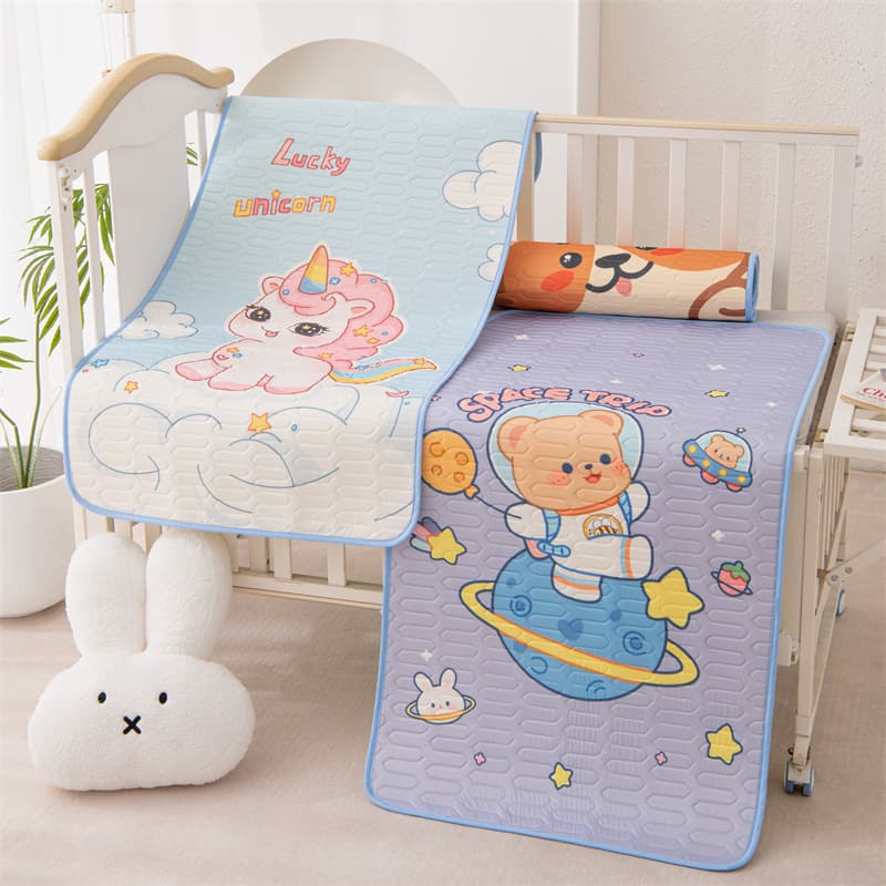 Children Cartoon Latex Cooling Mat Baby Mat Kindergarten Machine Washable Summer Infant Cartoon Cooling Mat Manufacturer Wholesale