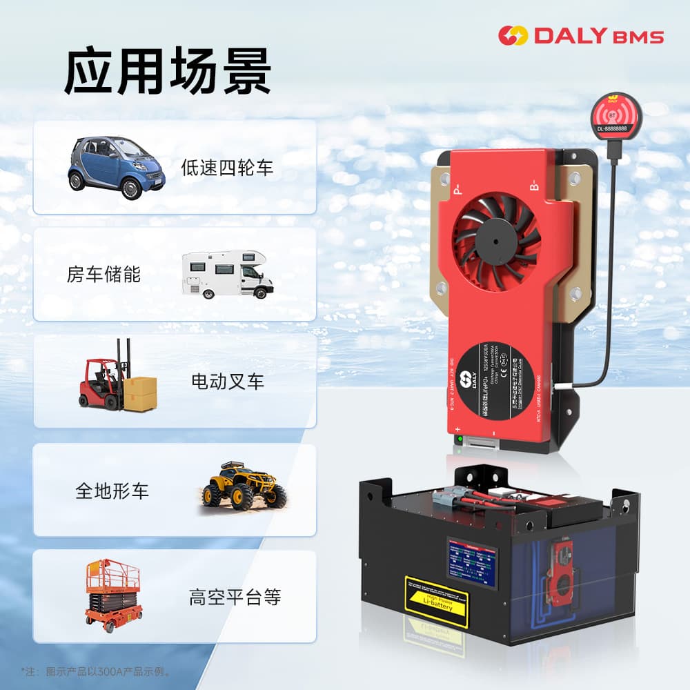 DALY Li-ion Battery Protection Board LiFePO4 4S-24S 250A-500A Low-Speed Vehicle Energy Storage High-Current BMS Electric Vehicle