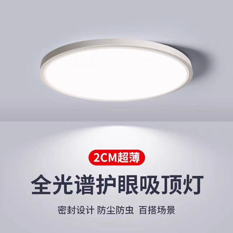 LED Ceiling Light for Bedroom, Modern Minimalist Design for Balcony, Bathroom, and Rooms with Eye Protection