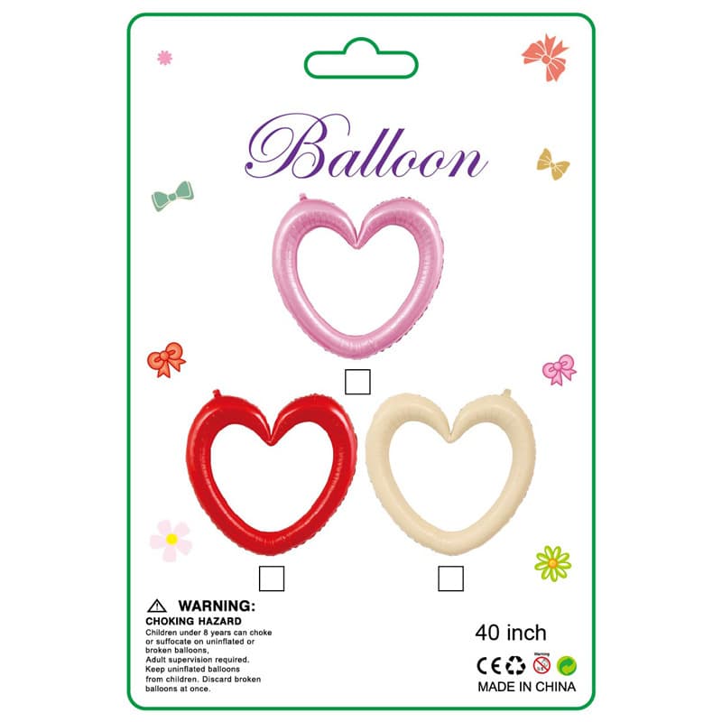 Wholesale 40-inch Photo Frame Heart Balloon Valentine's Day Love Heart Balloon Birthday Party Decoration Balloon