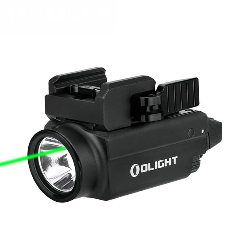 OLIGHT Flashlight BALDR S Under-Mount Small Flashlight Green Laser Compact Rail Tactical Light 800 Lumens