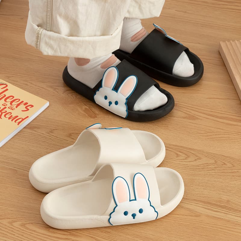 Cartoon Summer Slippers for Women, New One-Strap Flip-Flops, Soft Cloud-Like Feel, Cute Student Home Shoes, Beach Sandals