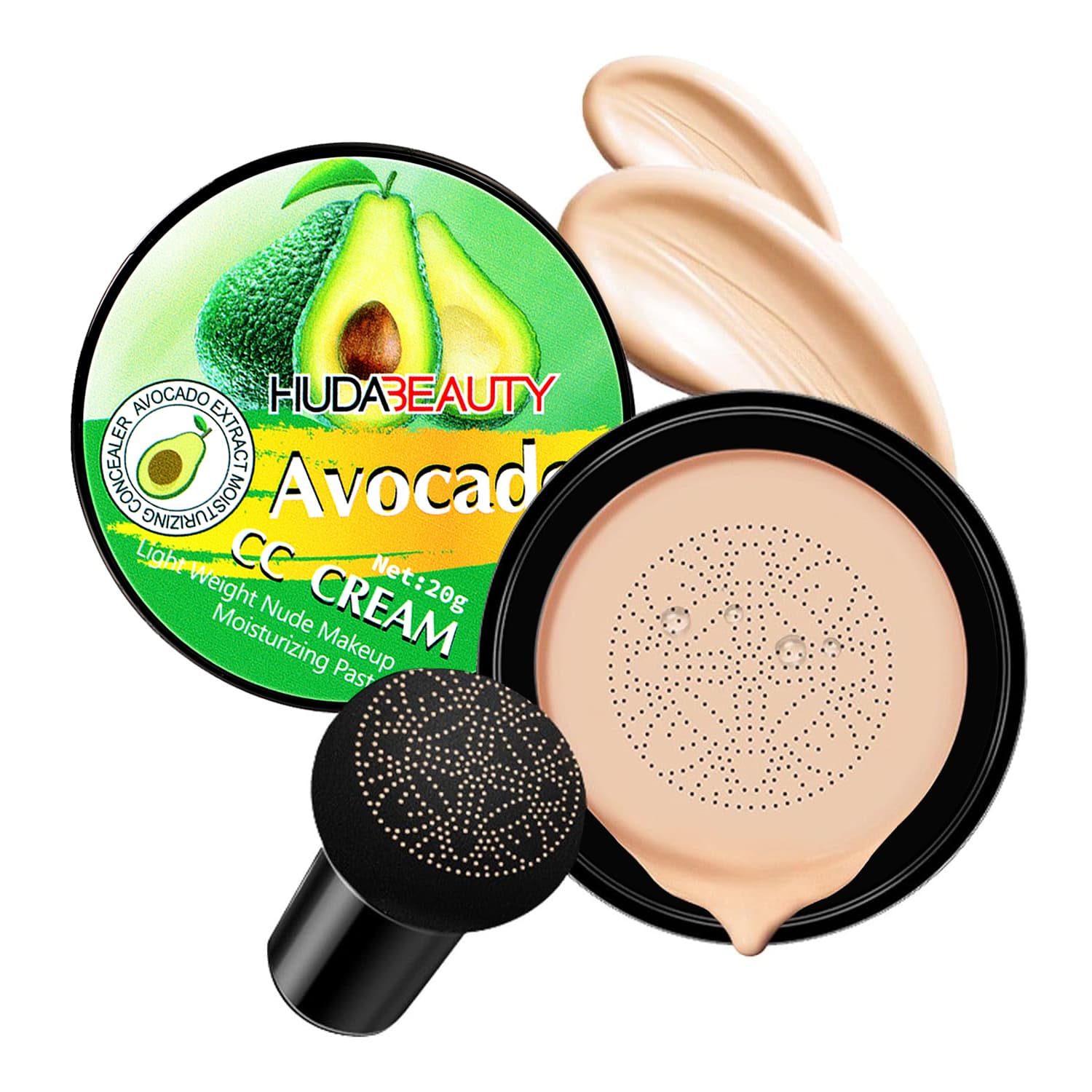 HUDABEAUTY Cross-border Exclusive Mushroom Head Cushion CC Foundation Concealer Waterproof Makeup
