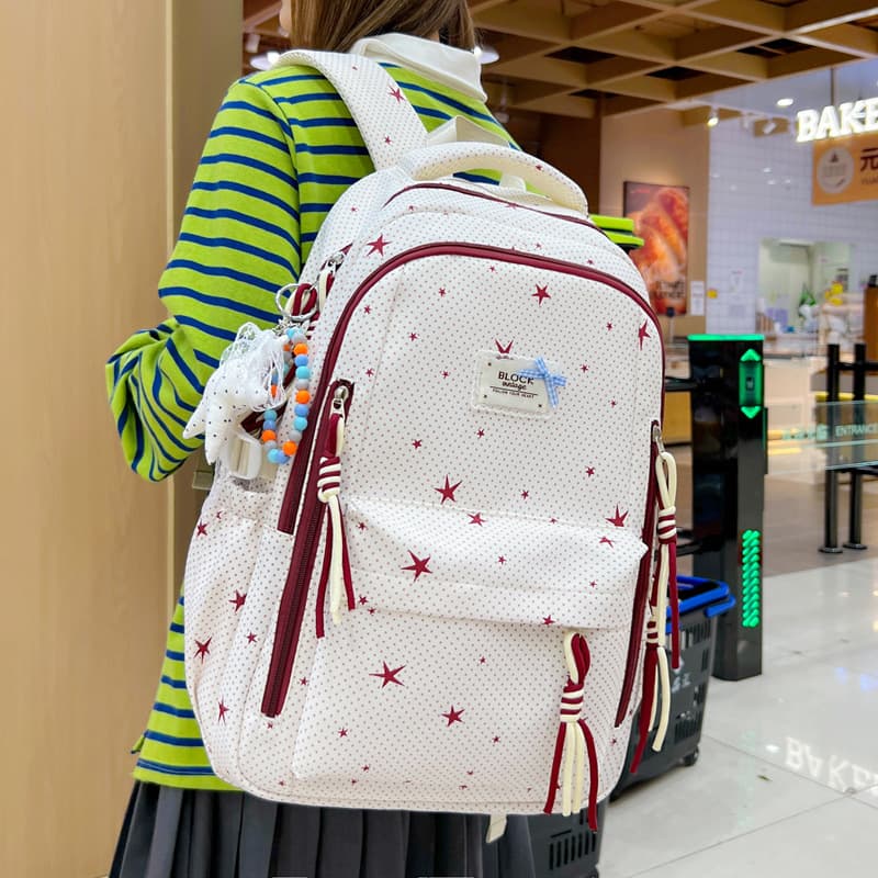 Backpack for Girls Middle School Students High Appearance Large Capacity Primary School Grades 3-6 High School Girl Backpack