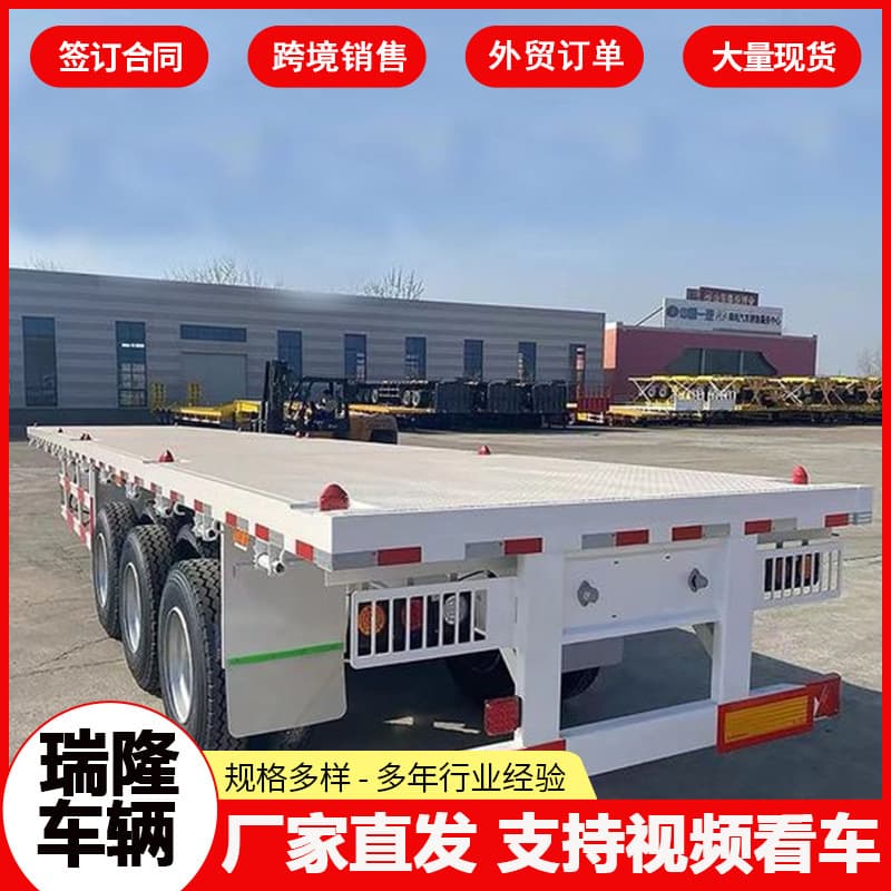 Port transport flatbed container trucks, all-purpose vehicles, special vehicles, low flatbed trailers, dump trucks
