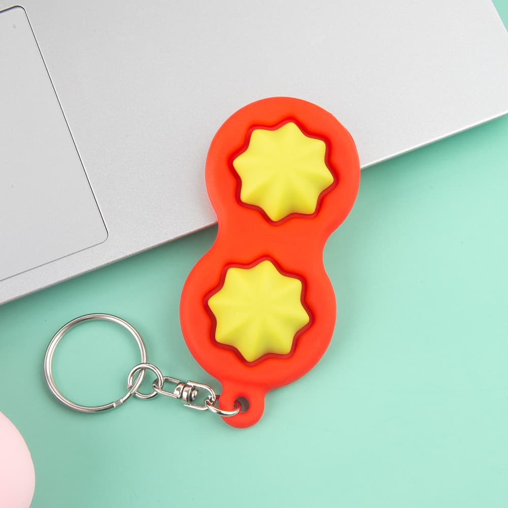 Mouse Exterminator Bubble Stress Relief Keychain Squeeze Toy Fidget Simple Dimple Toy