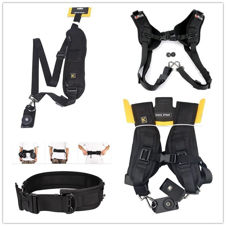 Hot-Selling Camera Neck Strap, Outdoor Adjustable Fixed Waist Belt, Photography Hiking Storage Buckle Belt DSLR Camera Shoulder Strap