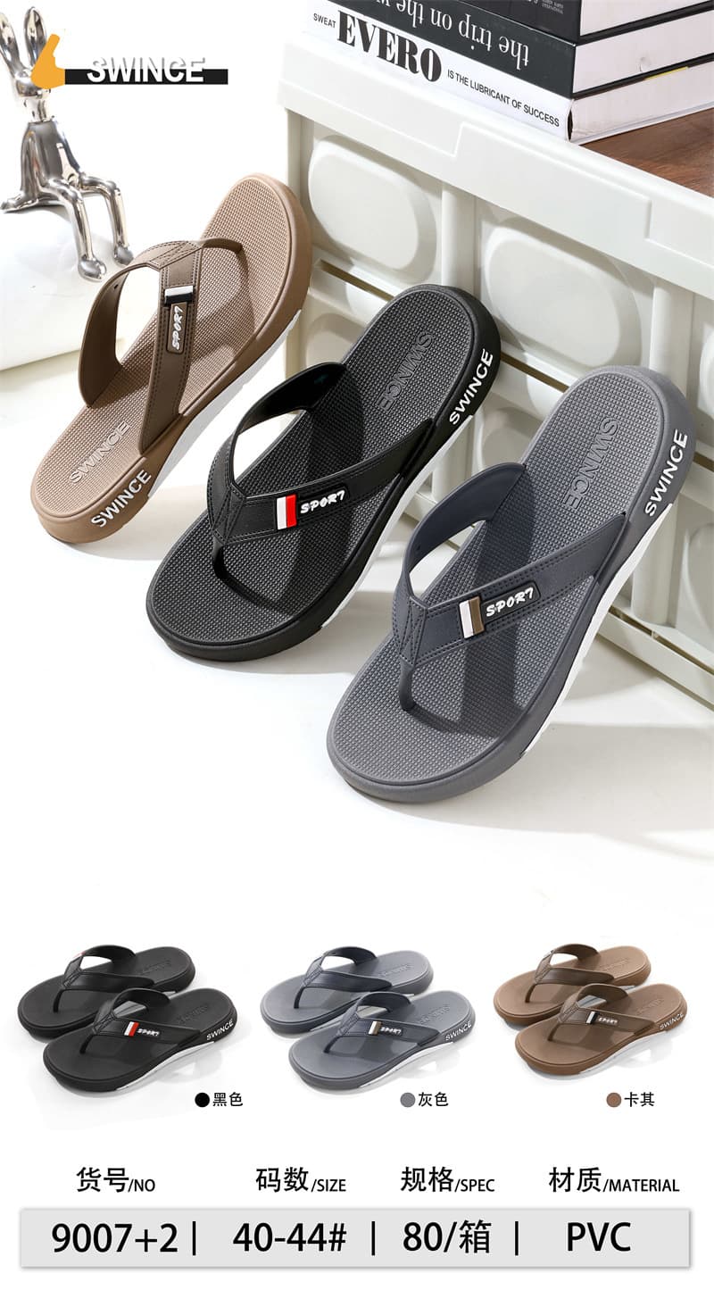 2026 Summer Flip Flops for Men, Korean Style, Fashionable, Wear-resistant, Non-slip, Soft Sole, Toe Clip Sandals, Direct Supply