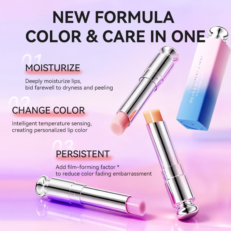 Jianmei Chuangyan Color-Changing Lip Balm in Full English Packaging for Cross-Border Trade