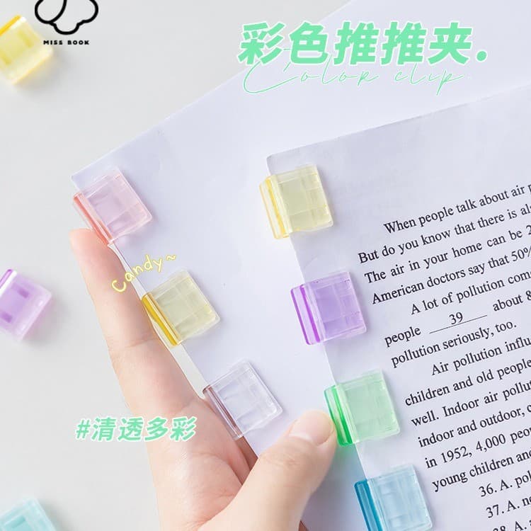 Transparent Push Pins Push Pin Holders Test Paper Storage High Aesthetics Mark-Free Binding Office File Stationery Small Clips