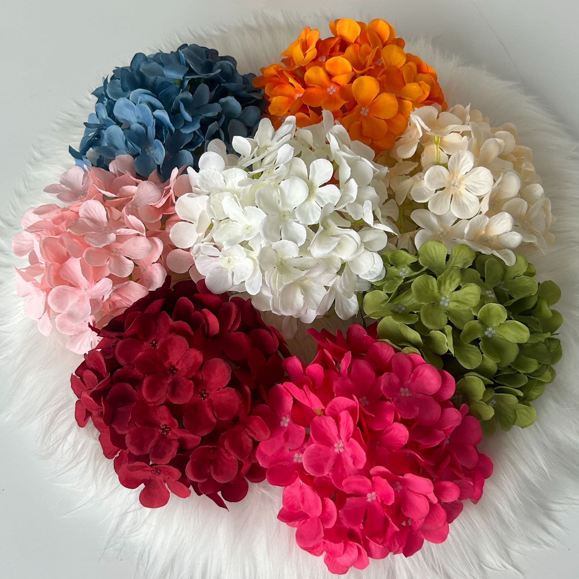 45 Hydrangea Wedding Scene Wall Decoration Dried Flower Arrangement Photography Prop Artificial Flower Floor Row Flower