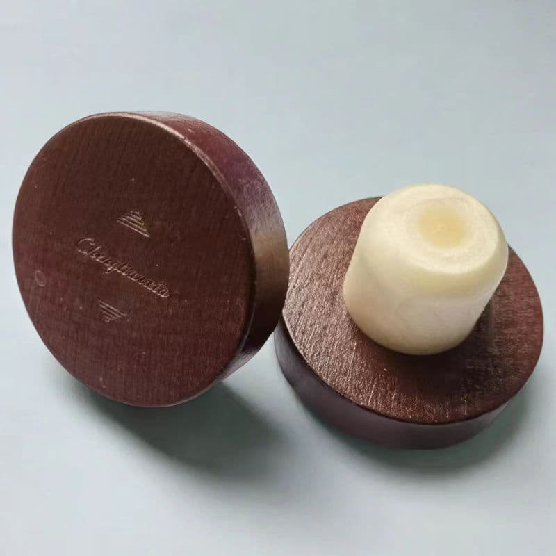 Factory custom beech wood size polymer red wine stopper, specialized corrosion-resistant aromatherapy sealing for glass and ceramic corks