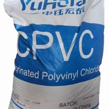 High-quality CPVC resin, perchloroethylene resin factory stock plum blossom ring fire protection pipes, high-temperature and cold resistance.