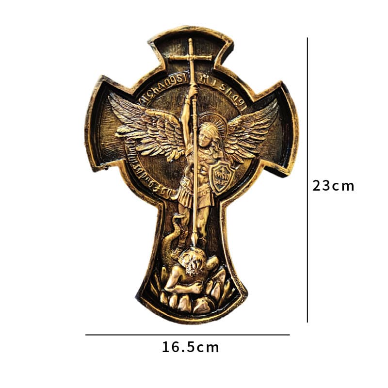 Cross-border Independent Station New Product Microphone Angel Sculpture Resin Craft Home Living Room Decoration Cross Ornament