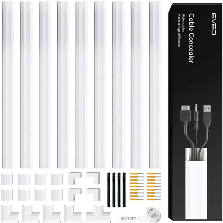 Cross-border supply Amazon hot-selling PVC cable trunking Trunking multi-specification set environmentally friendly flame-retardant for Europe, America, Japan, and Asia