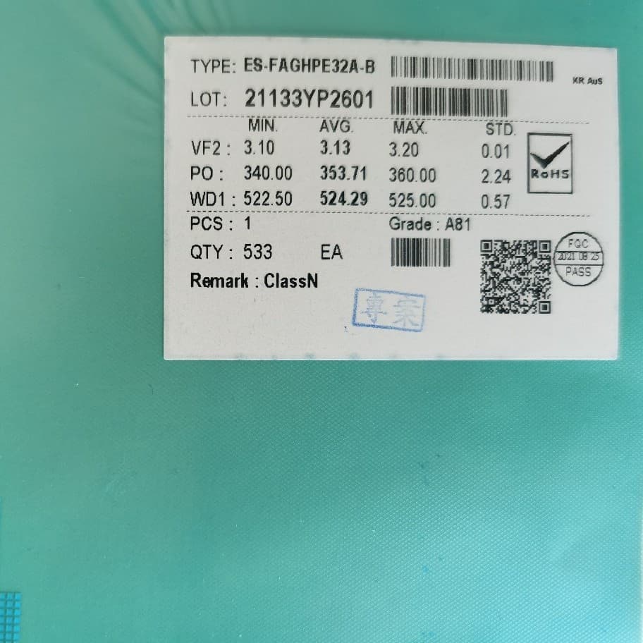 32*32 Flip-Chip Green Light Wafer