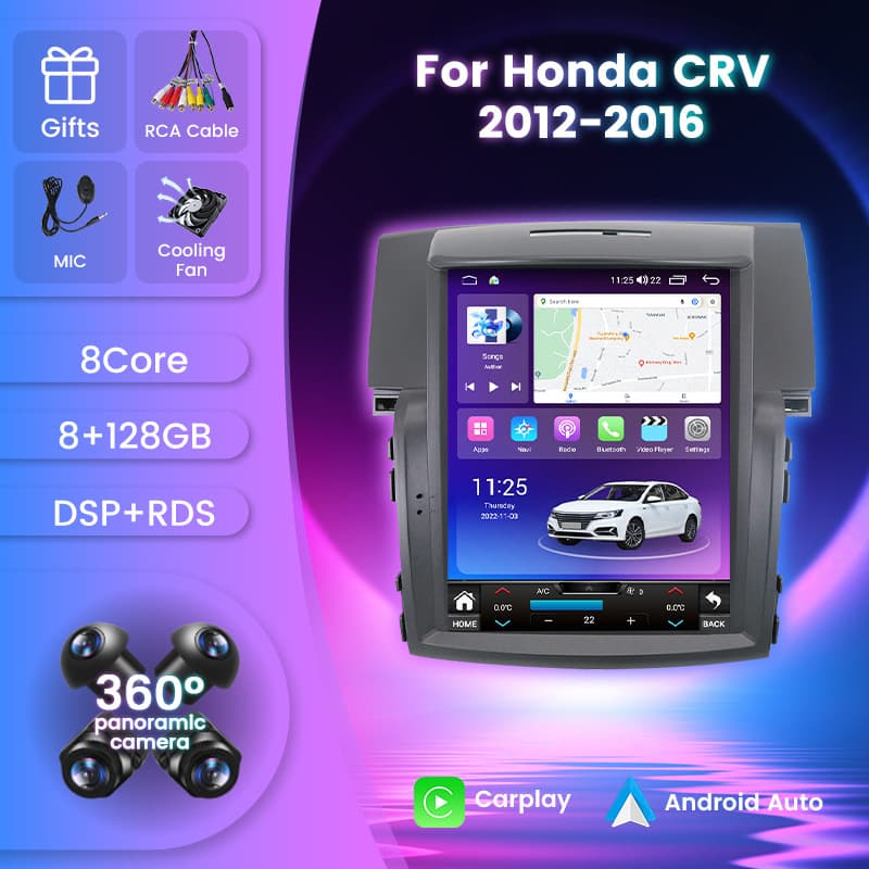 Applicable to Honda CRV 2012-2016 car multimedia reversing Image Android Bluetooth GPS navigation screen