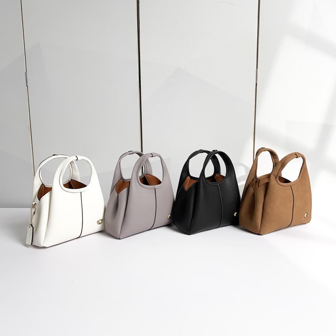 Koujia New Lana19 High Version Handbag Basket Solid Color Genuine Leather Suede Shoulder Underarm Crossbody Women's Bag