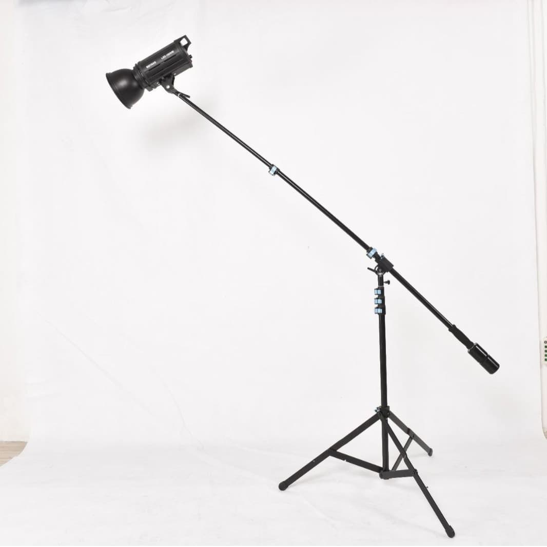 Photography Light Stand Floor Tripod Live Streaming Fill Light Stand Stainless Steel Crossbar Tilt Arm Studio Light Stand