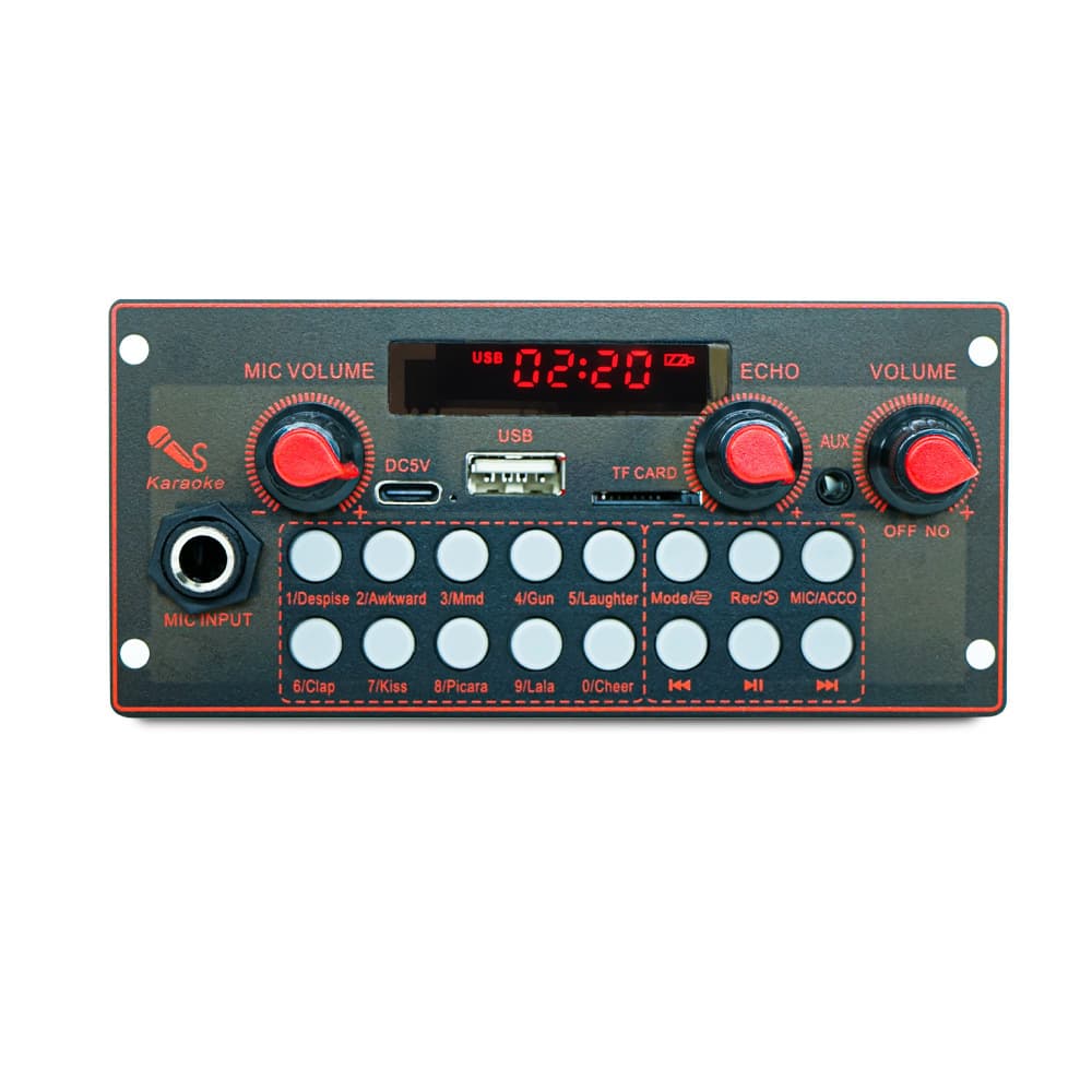 JQ Amplifier Board 2*10W Trolley Speaker and Portable Speaker MP3 Decoding Board Bluetooth Module Car Decoder