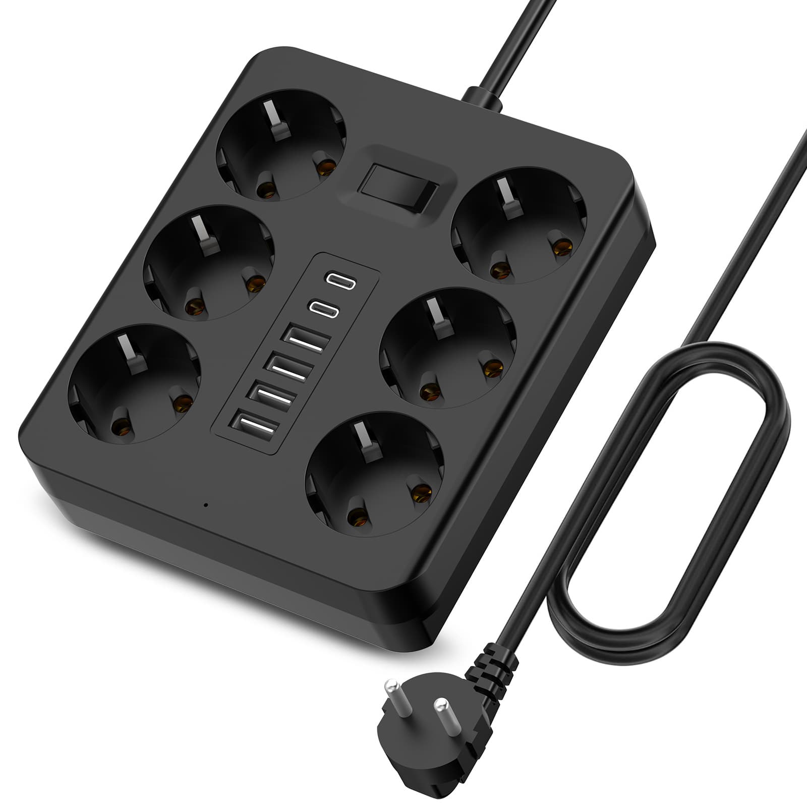 TEMU European standard French socket, Middle Eastern Saudi Arabian power strip, stand-alone German standard European and Russian extension cord