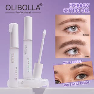 OLIBOLLA Clear Eyebrow Gel Strong Hold Long-lasting Waterproof Sweat-proof Non-whitening Natural Brow Coat