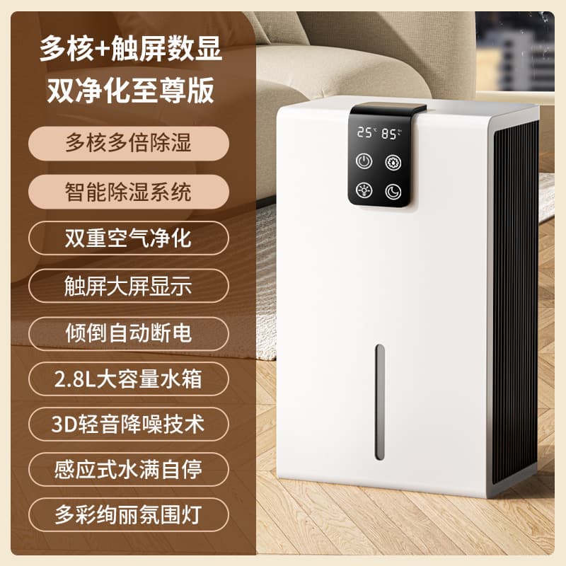 Internal Dehumidifier Small Home Dorm Digital Display Bedroom Japanese/US/EU Standards Cross-border 110V