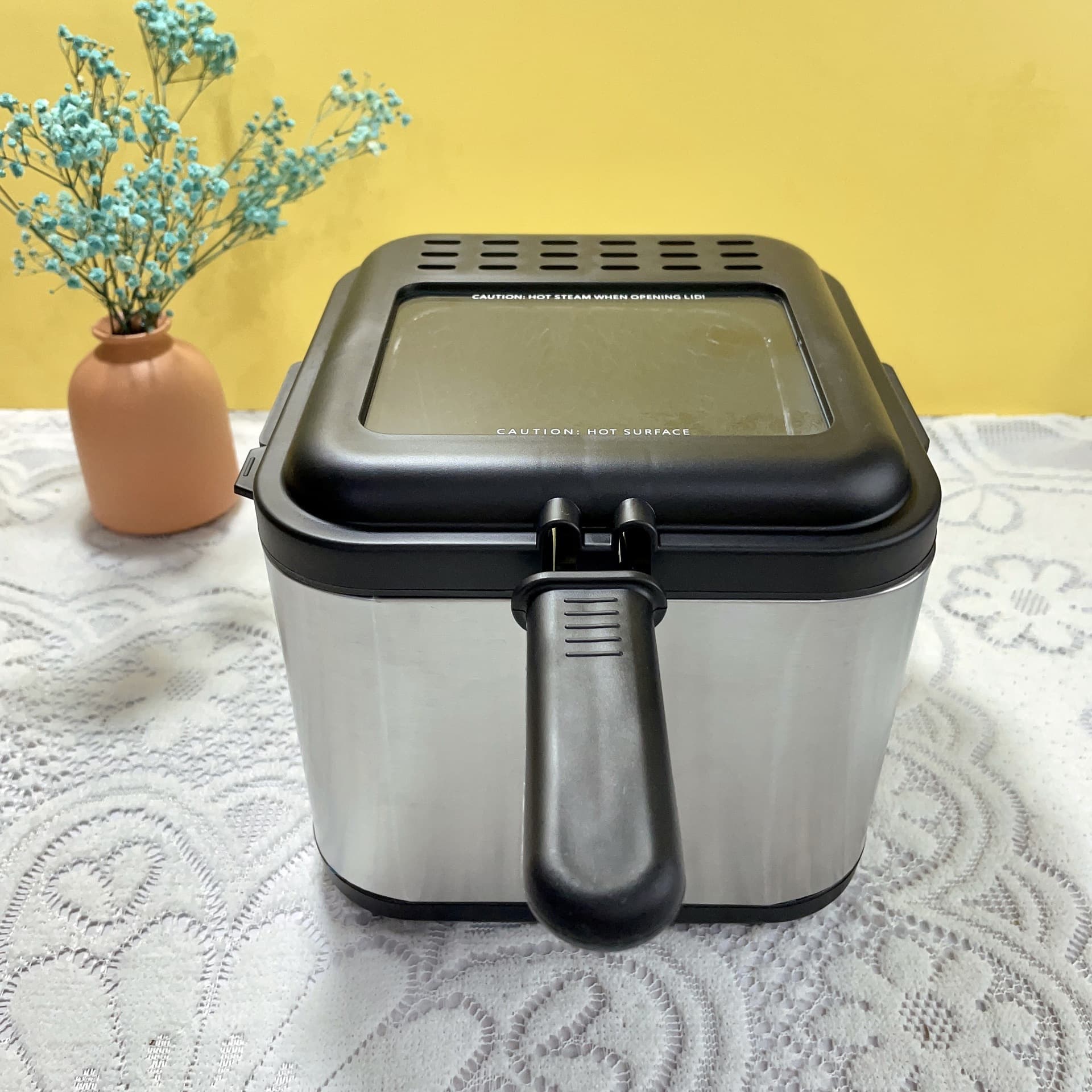 Cross-border household electric deep fryer large capacity for chicken fillet and fries, integrated snack fryer hot sale