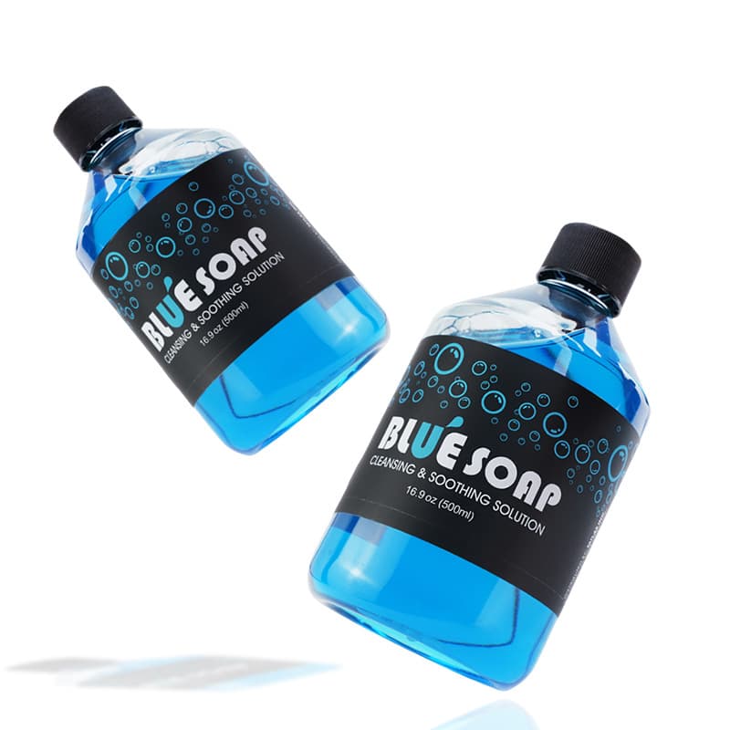 Tattoo Blue Algae Blue Soap Concentrate 500ML Tattoo Disinfectant Cleaning Solution Clean Blue Algae Tattoo Cleaner