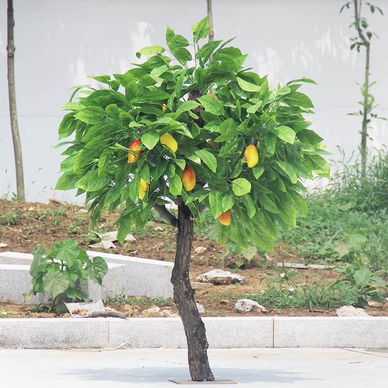 Factory supply artificial mango tree decorative tree for indoor and outdoor landscaping, high simulation artificial plant