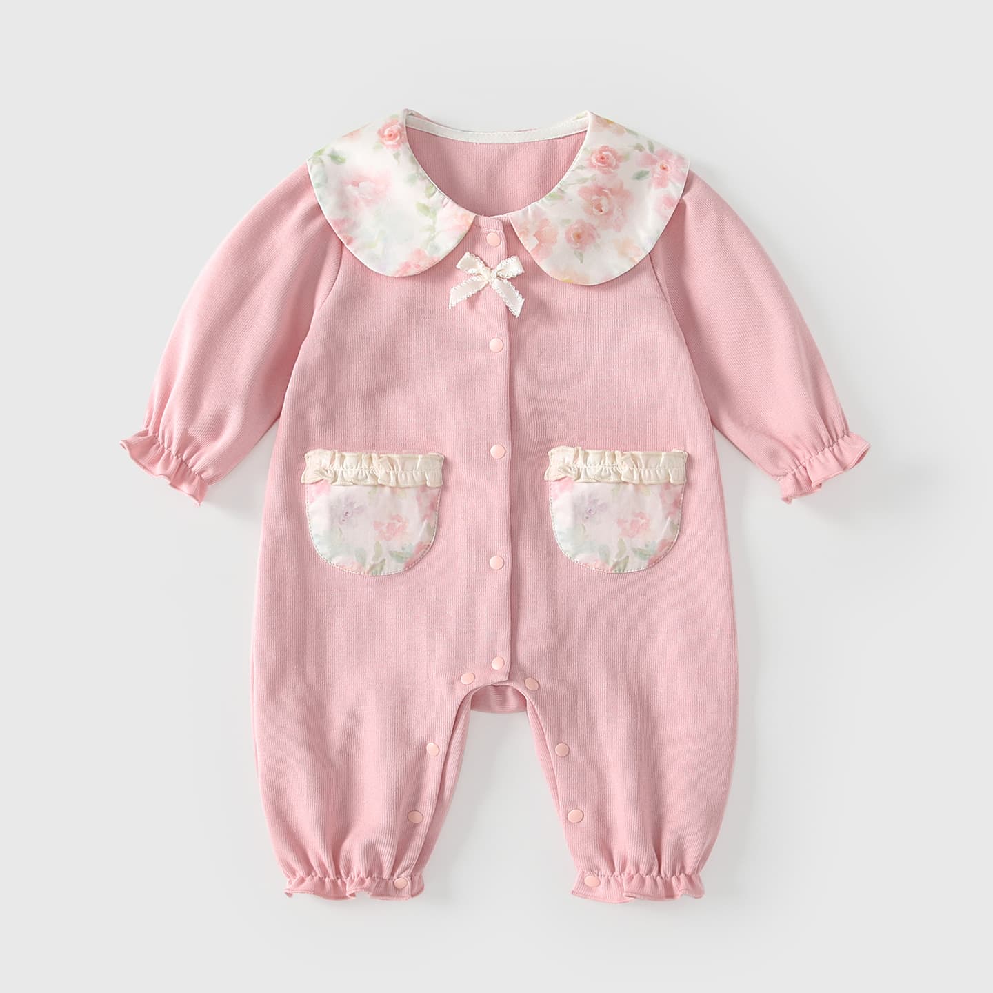 Baby Spring Clothes Infant Romper Baby Onesie Small Month Outing Wear Spring Autumn Princess Stylish Crawling Suit
