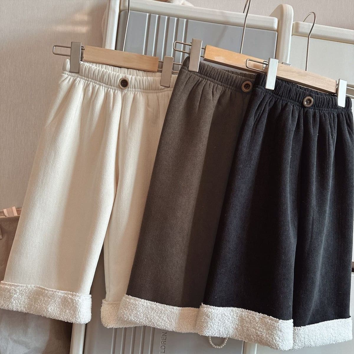 Girls' Fleece-Lined Thick Pants, Children's Warm Casual Pants, Fashionable Baby 2024 Autumn/Winter New Style Loose Wide-Leg Pants