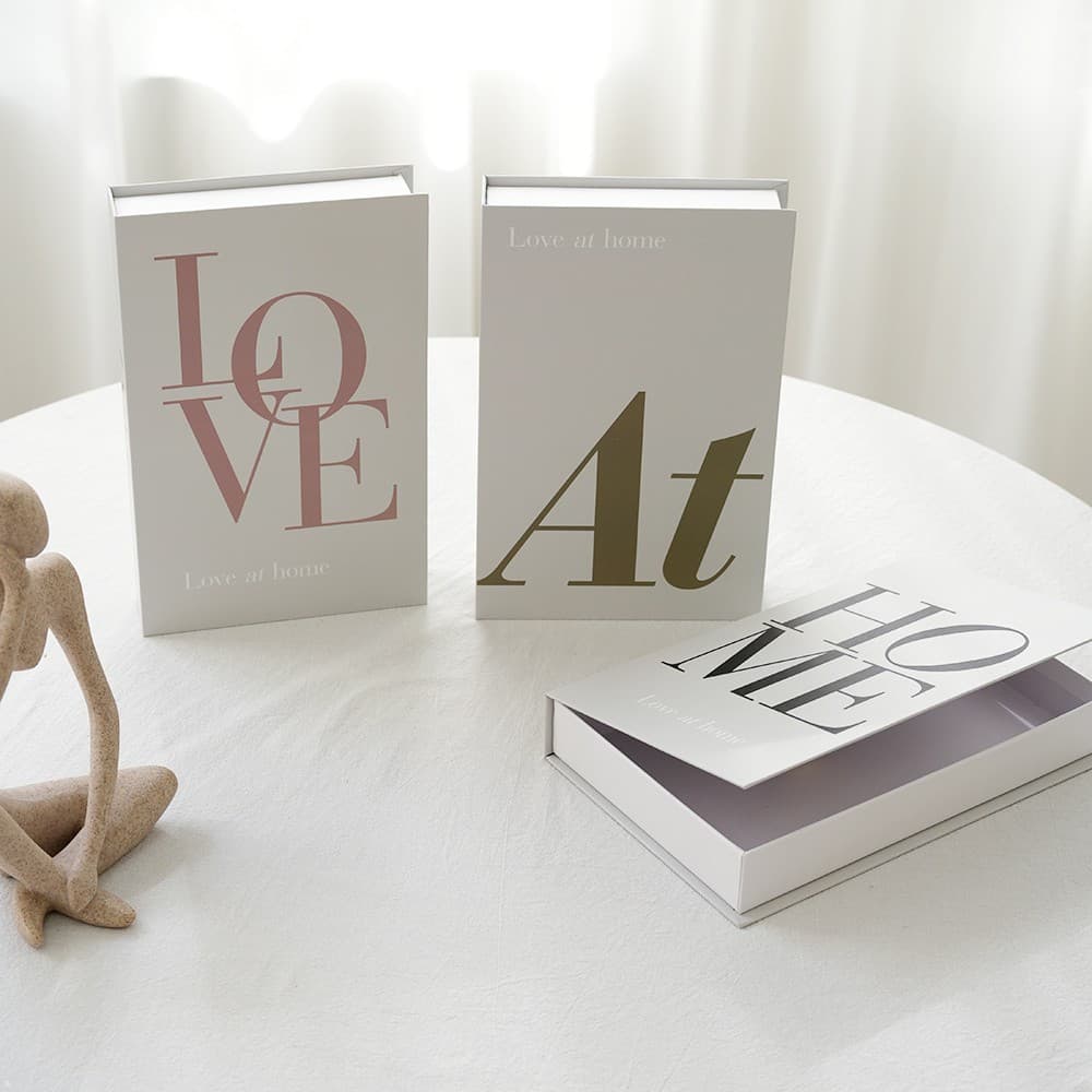 Minimalist Nordic Openable Fake Book Storage Box, Warm Home Simulation Book Storage Box, Coffee Table Decorative Book Box