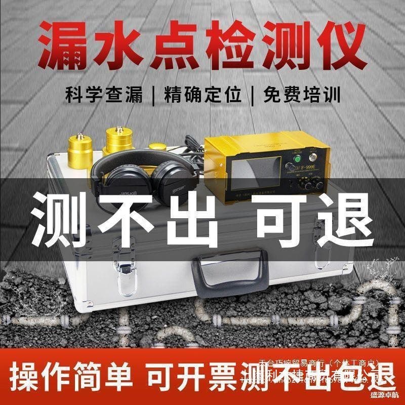 Leak Detector, Underground Water Pipe Leak Detection, High Precision, Underfloor Heating Leak Tester
