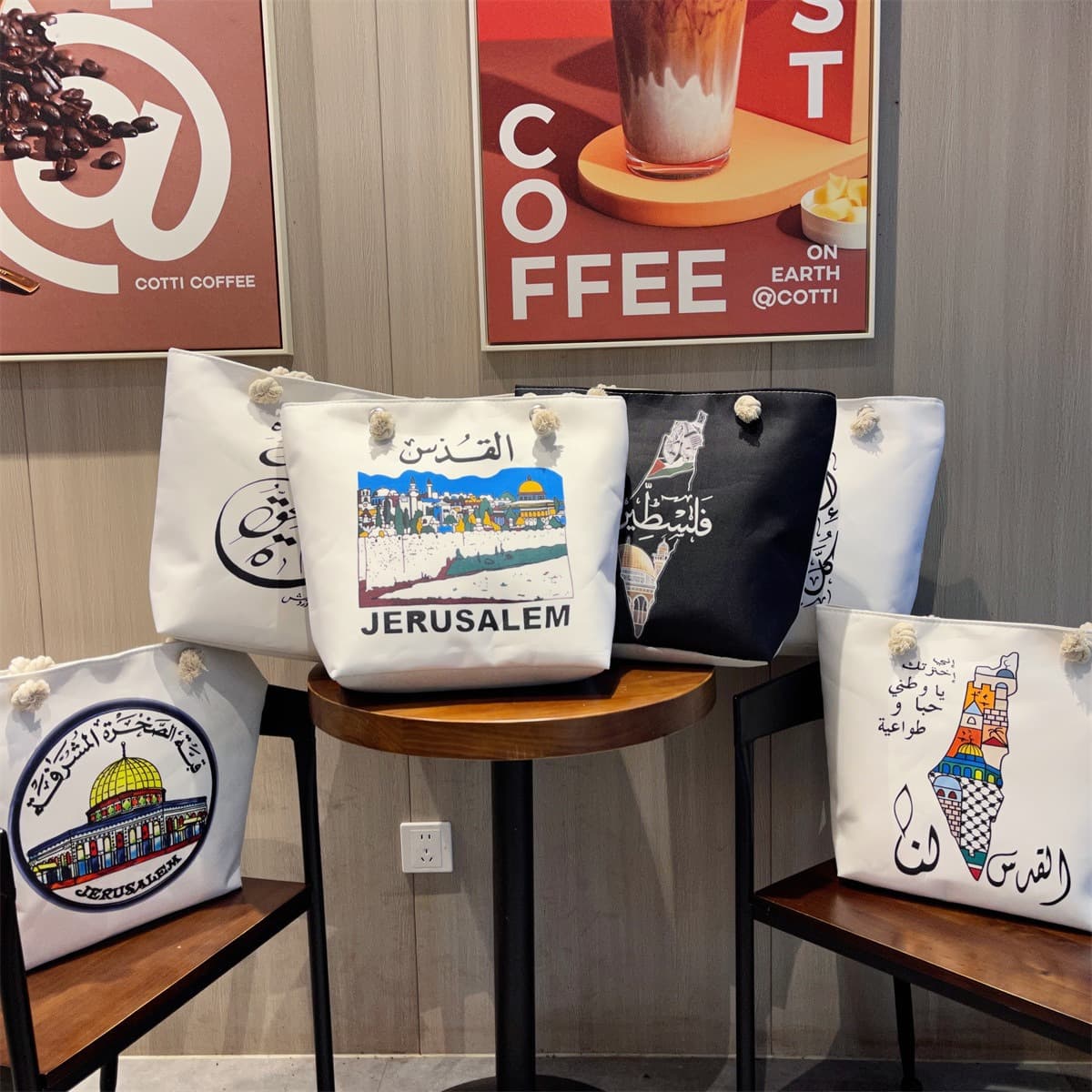 Cross-border Exclusive DIY Large Capacity Cotton Rope Handheld Tote Bag Summer Beach Bag Women's Shoulder Bag Simple Single Shoulder Bag