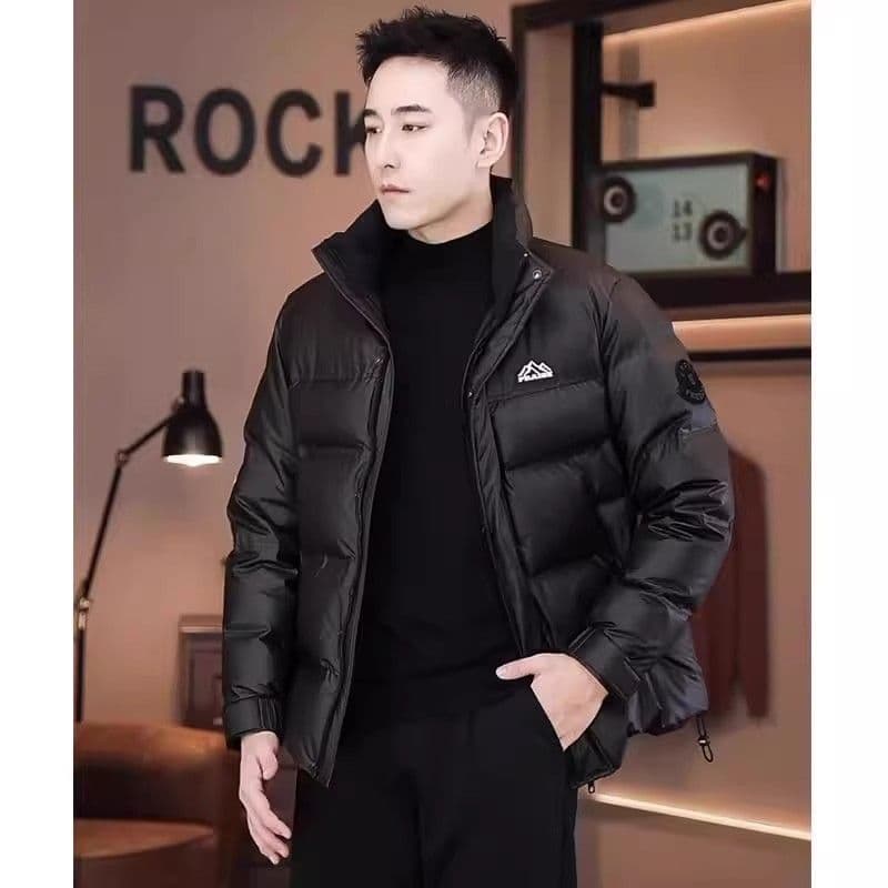 Down jacket for men winter 2025 new style thickened warm cold-proof coat duck down short stand-up collar windproof cold-proof coat
