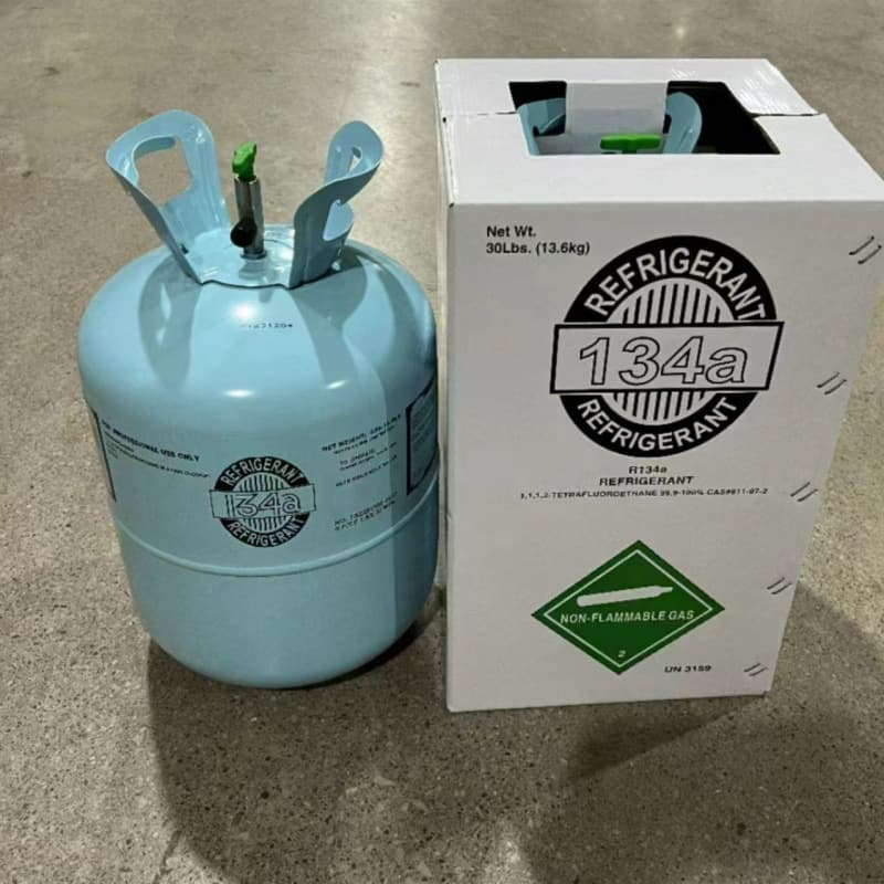 R134A refrigerant, automotive air conditioning refrigerant, English packaging, source factory wholesale, automotive refrigerant, free shipping.