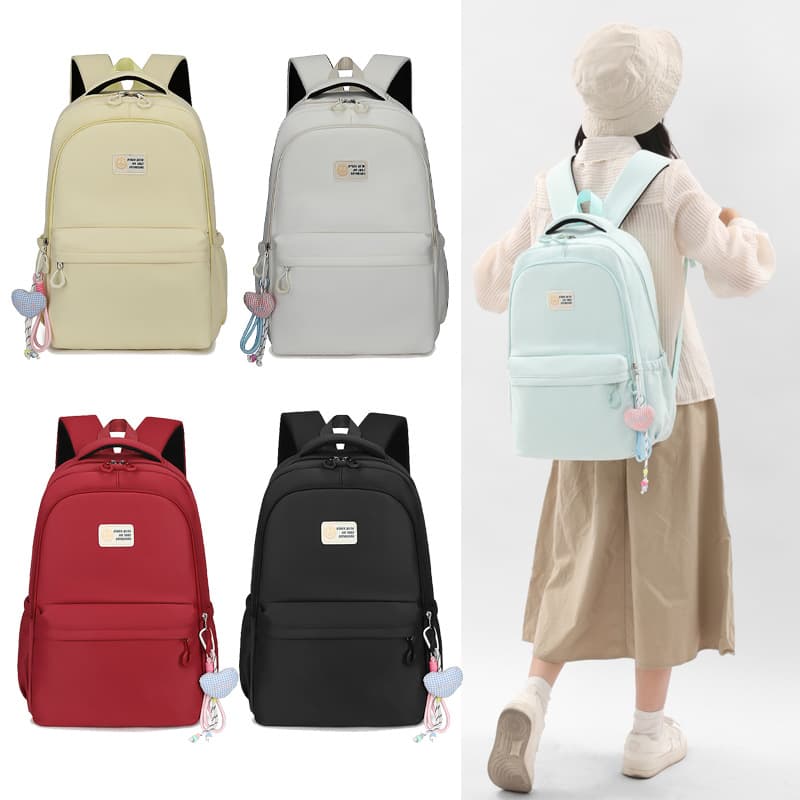 Waterproof Fashion Nylon Backpack Large Capacity Burden-Reducing Middle School School Bag Backpack Women's Casual Backpack